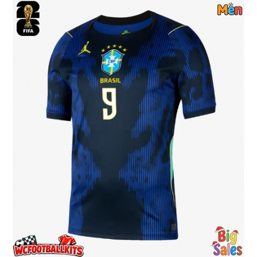 Brazil Matheus Cunha #9 Replica Away Stadium Shirt World Cup 2026 Short Sleeve
